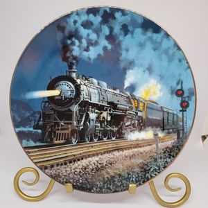 Edwin M. Knowles China Company "The Twentieth Century Limited" Train Plate